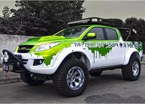 国产皮卡改装前杠视频,从原厂到战地利器